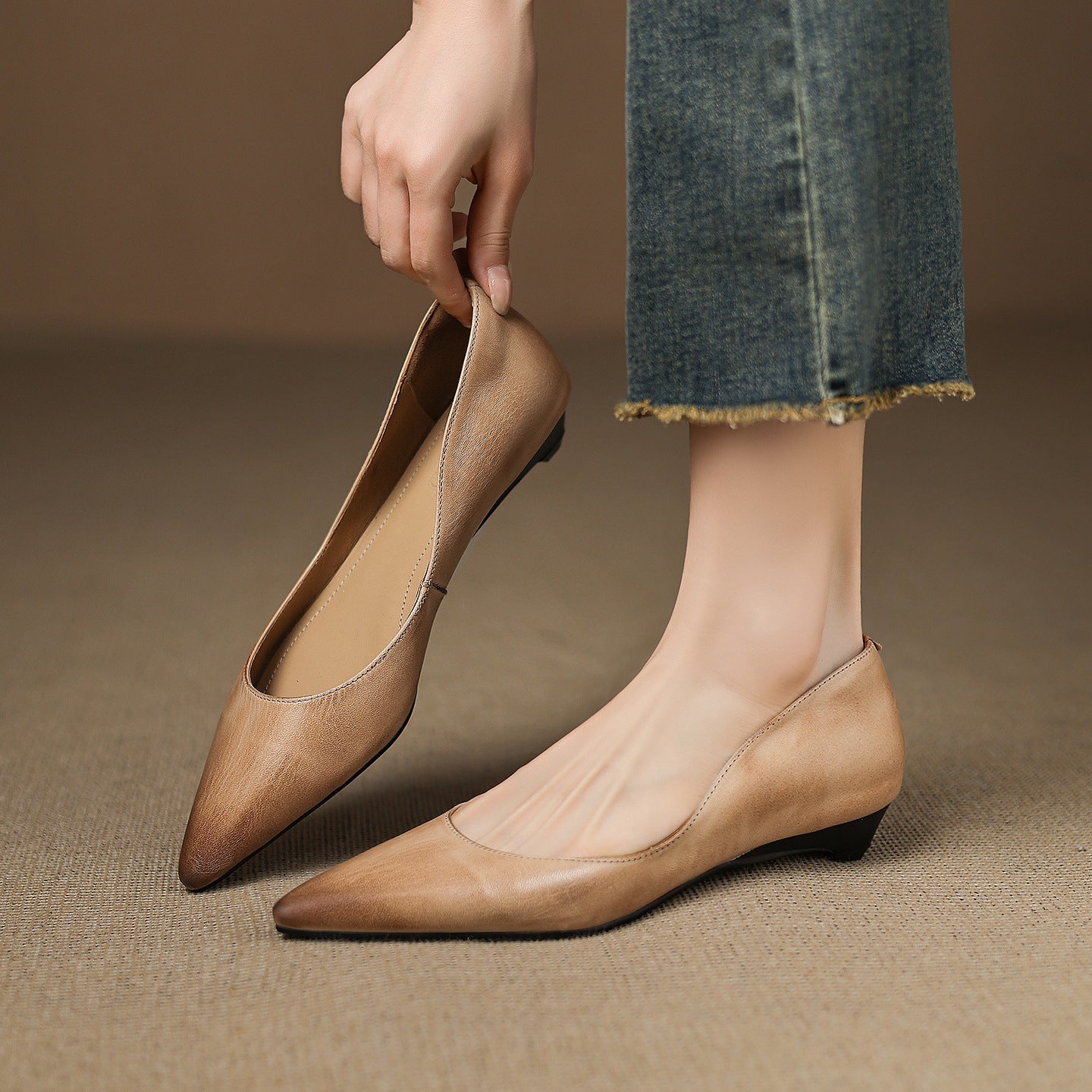 Genuine Leather Flats