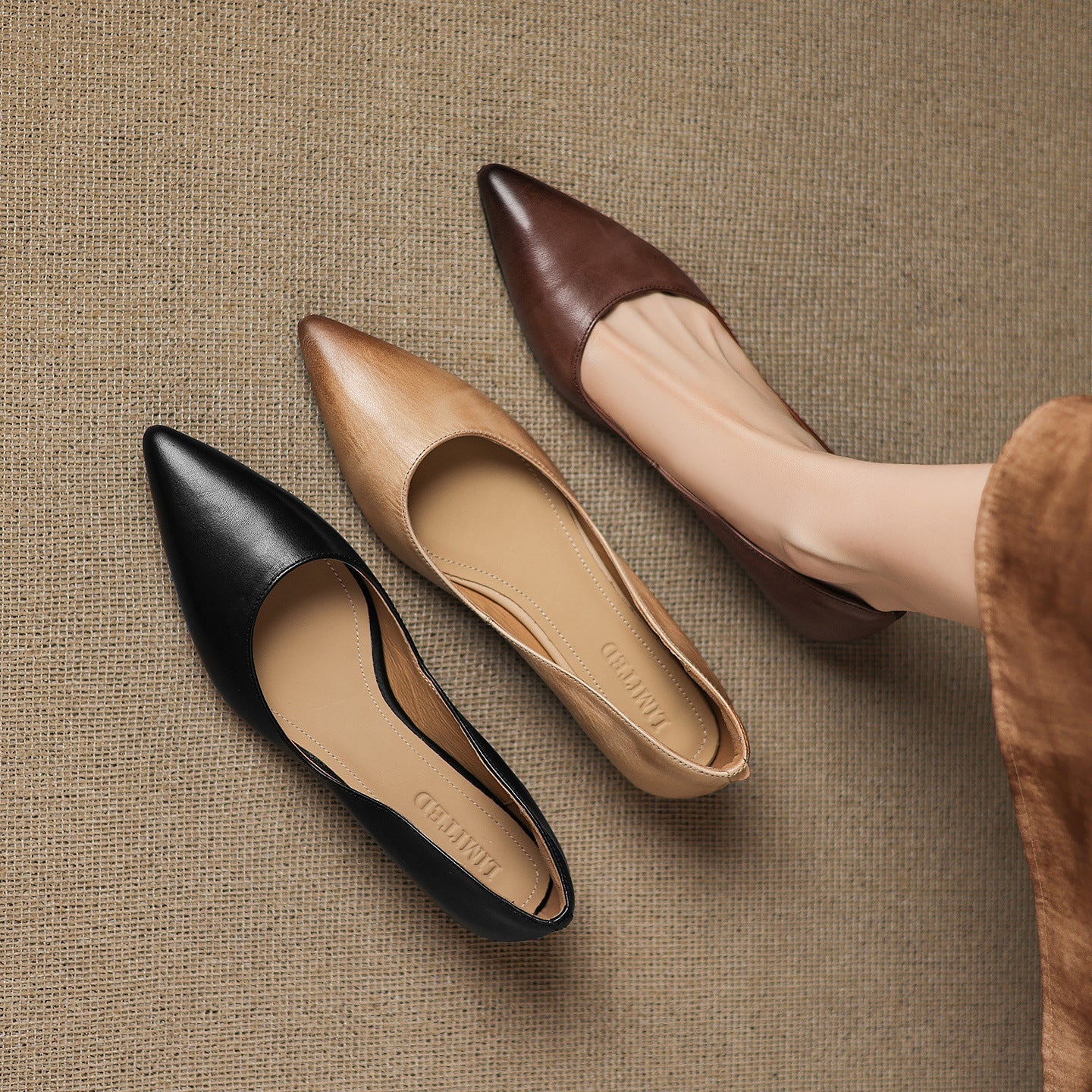 Genuine Leather Flats