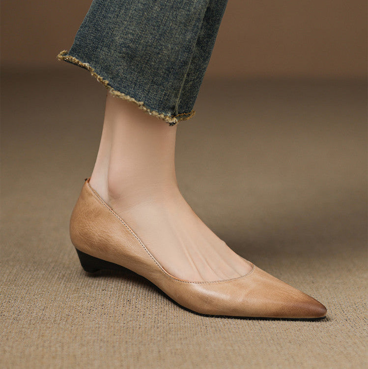 Genuine Leather Flats