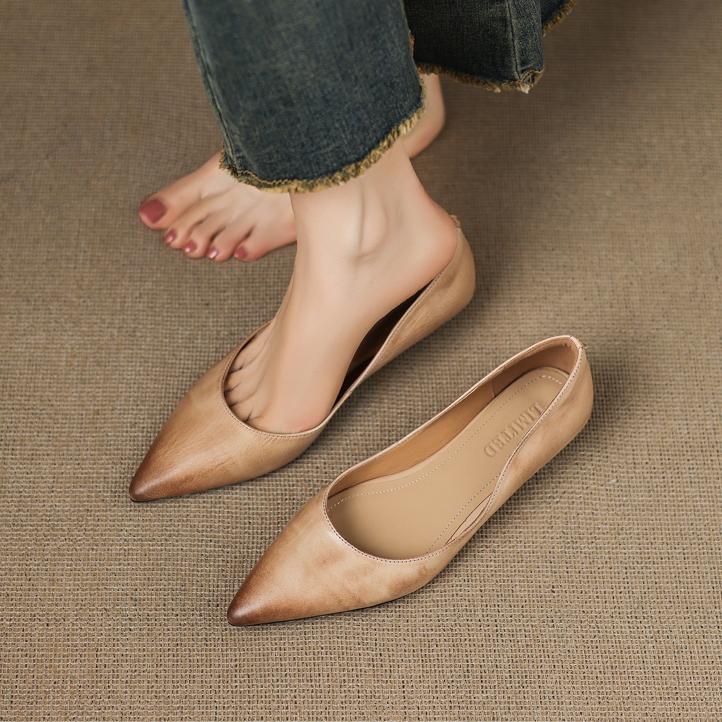 Genuine Leather Flats