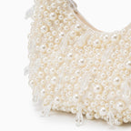 Pearl Bead Sculpted Handbag