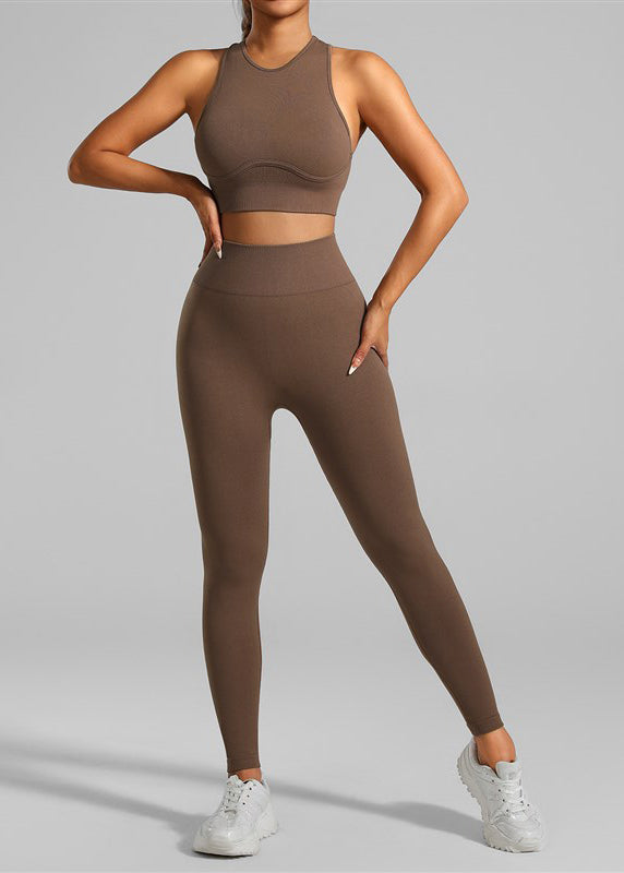 Push Up Royal Blue High Waist Sports Bra And Leggings Set Suit