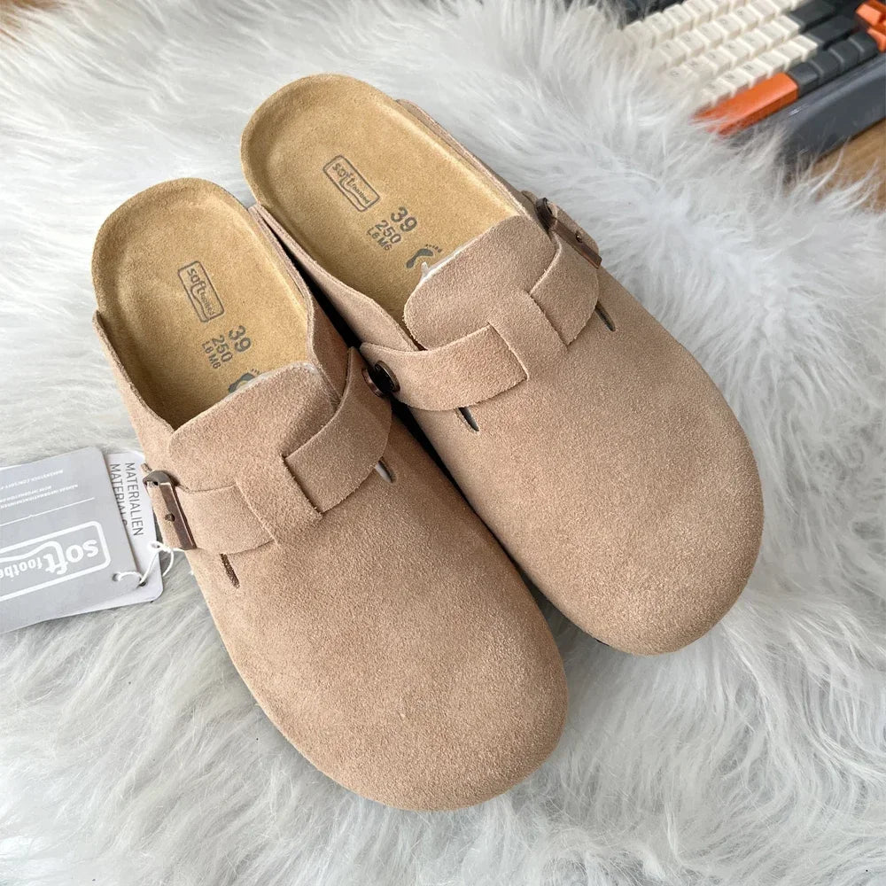 New High Quality Leather For Women And Men, Summer Fashion Combinable Boston Sandals, Shoes, Sandals