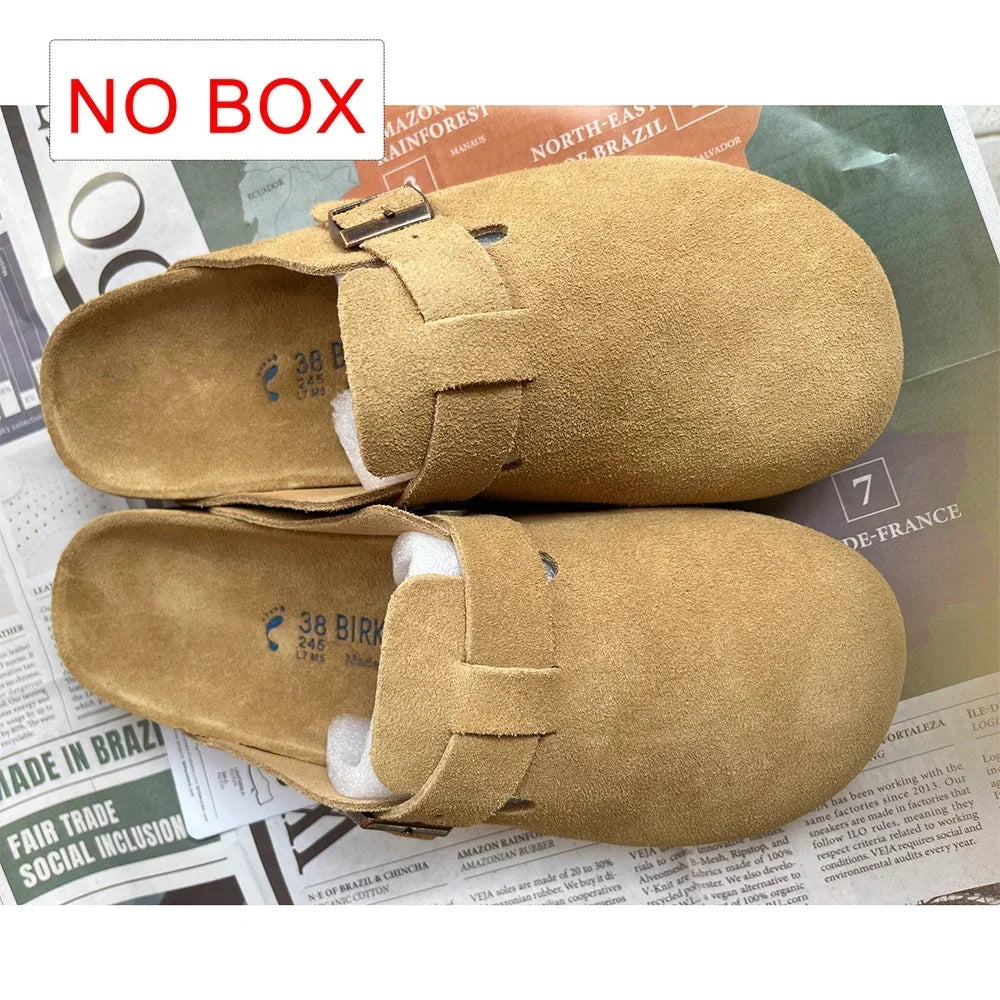New High Quality Leather For Women And Men, Summer Fashion Combinable Boston Sandals, Shoes, Sandals