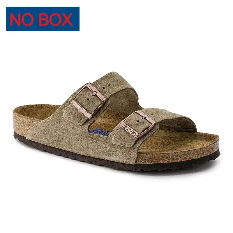 New High Quality Leather For Women And Men, Summer Fashion Combinable Boston Sandals, Shoes, Sandals