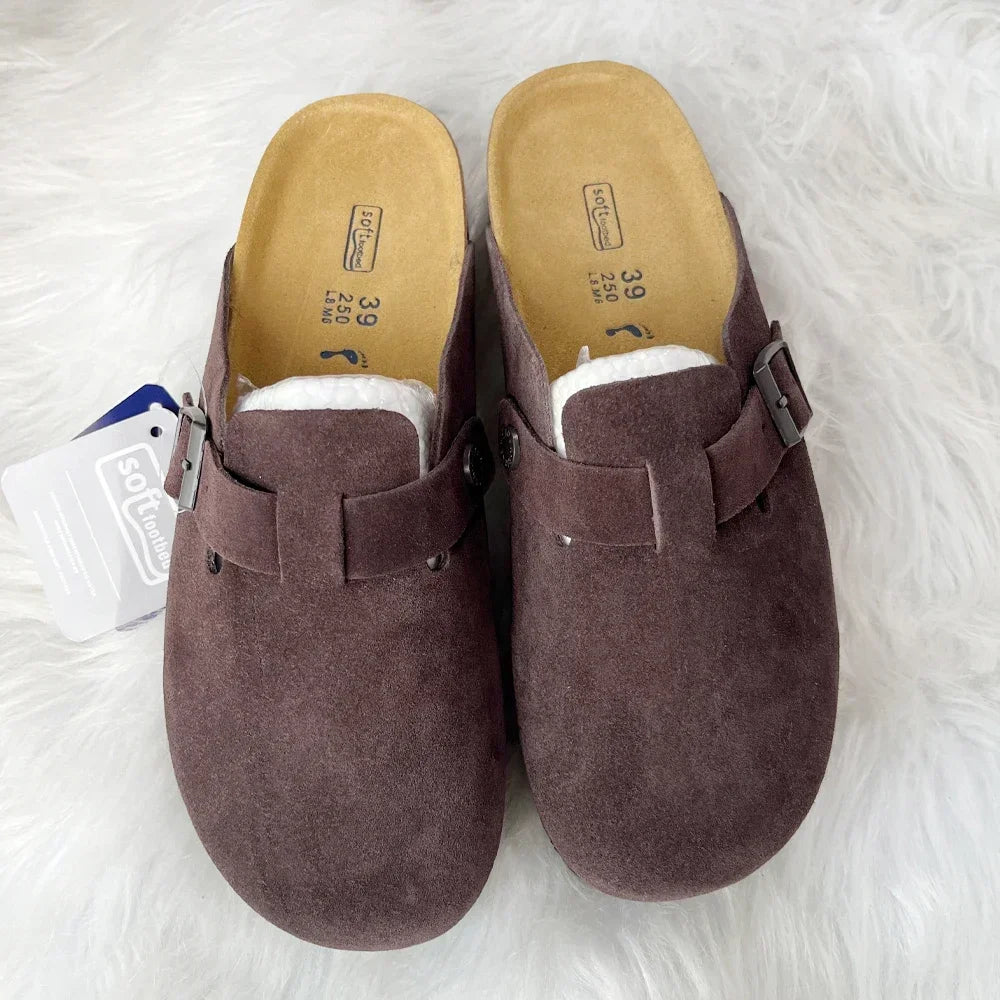 New High Quality Leather For Women And Men, Summer Fashion Combinable Boston Sandals, Shoes, Sandals