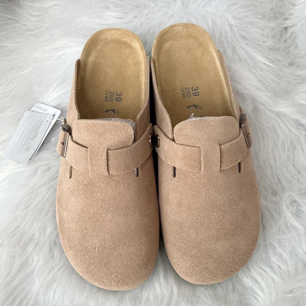 New High Quality Leather For Women And Men, Summer Fashion Combinable Boston Sandals, Shoes, Sandals