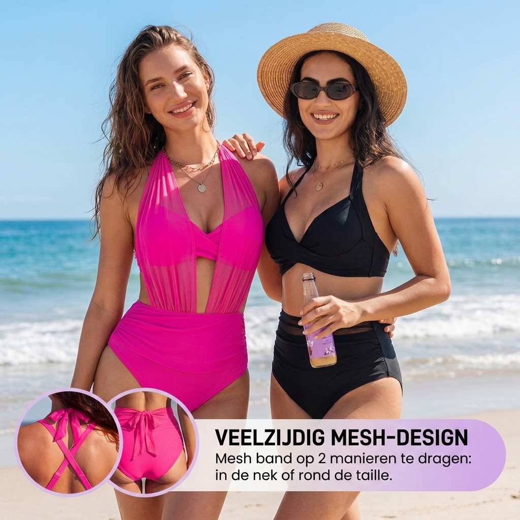 The Amalfi™ Convertible Swimdress - One Swimsuit. Two Elegant Looks.