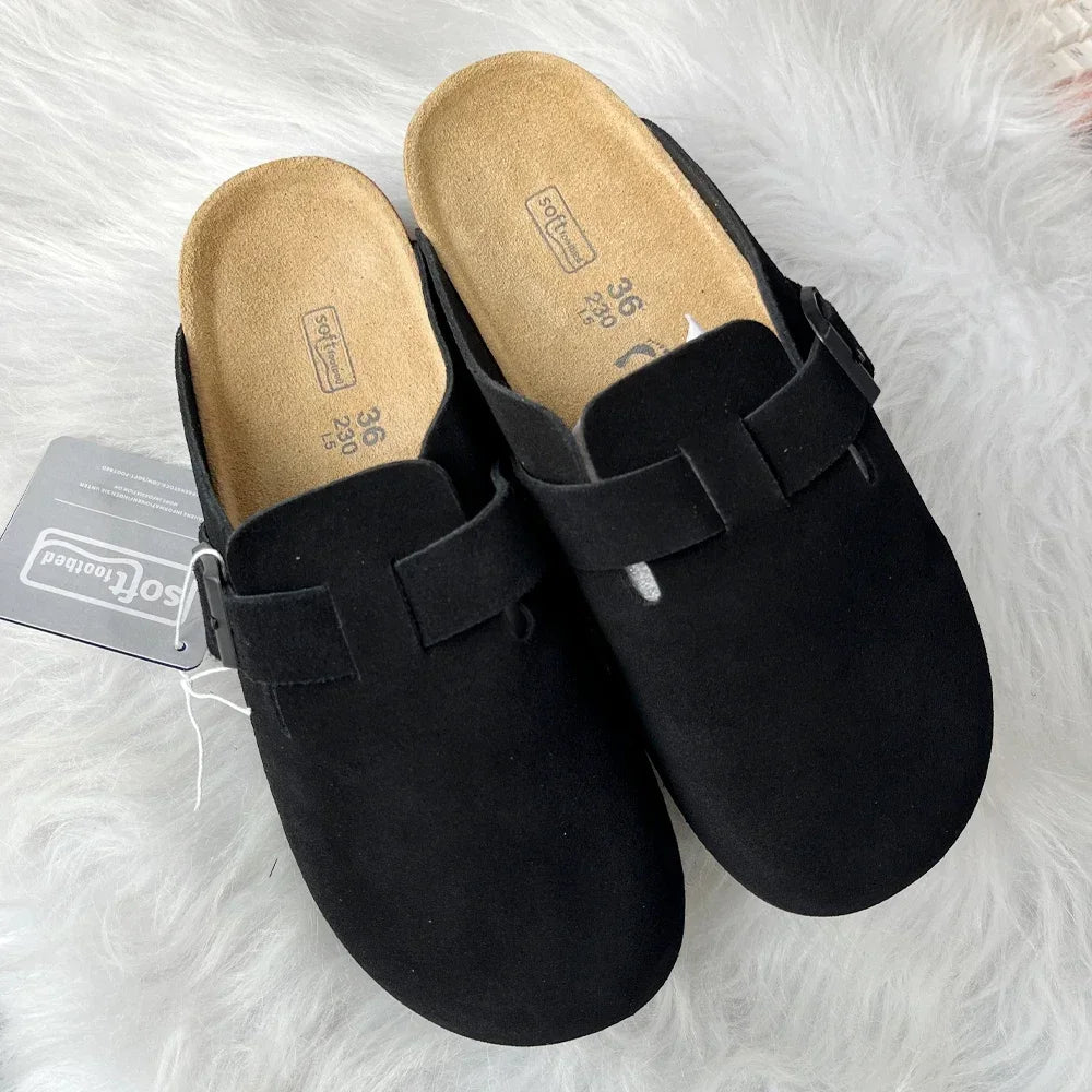 New High Quality Leather For Women And Men, Summer Fashion Combinable Boston Sandals, Shoes, Sandals