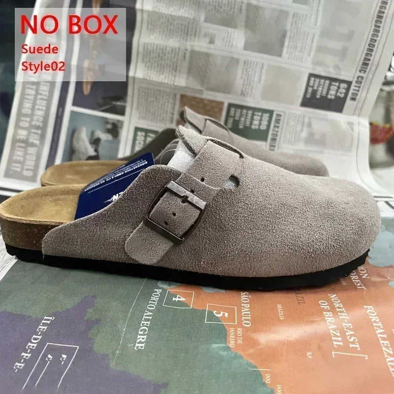 New High Quality Leather For Women And Men, Summer Fashion Combinable Boston Sandals, Shoes, Sandals