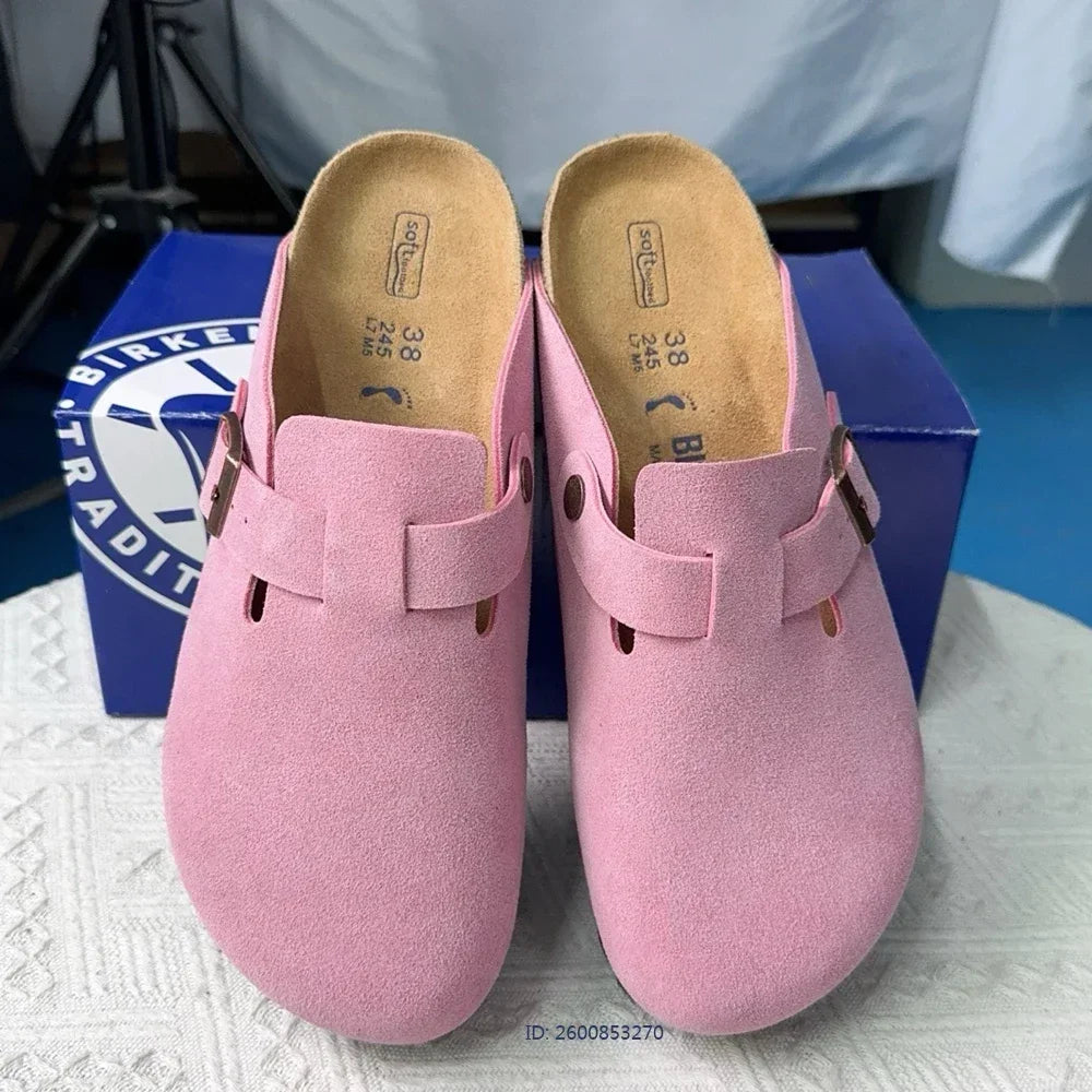 New High Quality Leather For Women And Men, Summer Fashion Combinable Boston Sandals, Shoes, Sandals