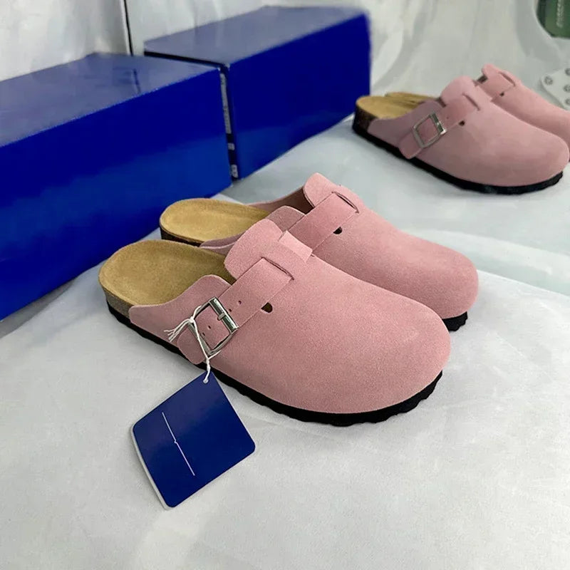 New High Quality Leather For Women And Men, Summer Fashion Combinable Boston Sandals, Shoes, Sandals