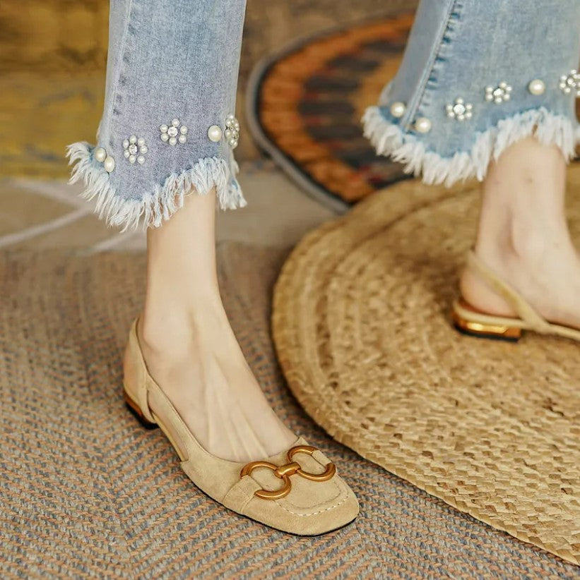 Suede Orthopedic Sandals