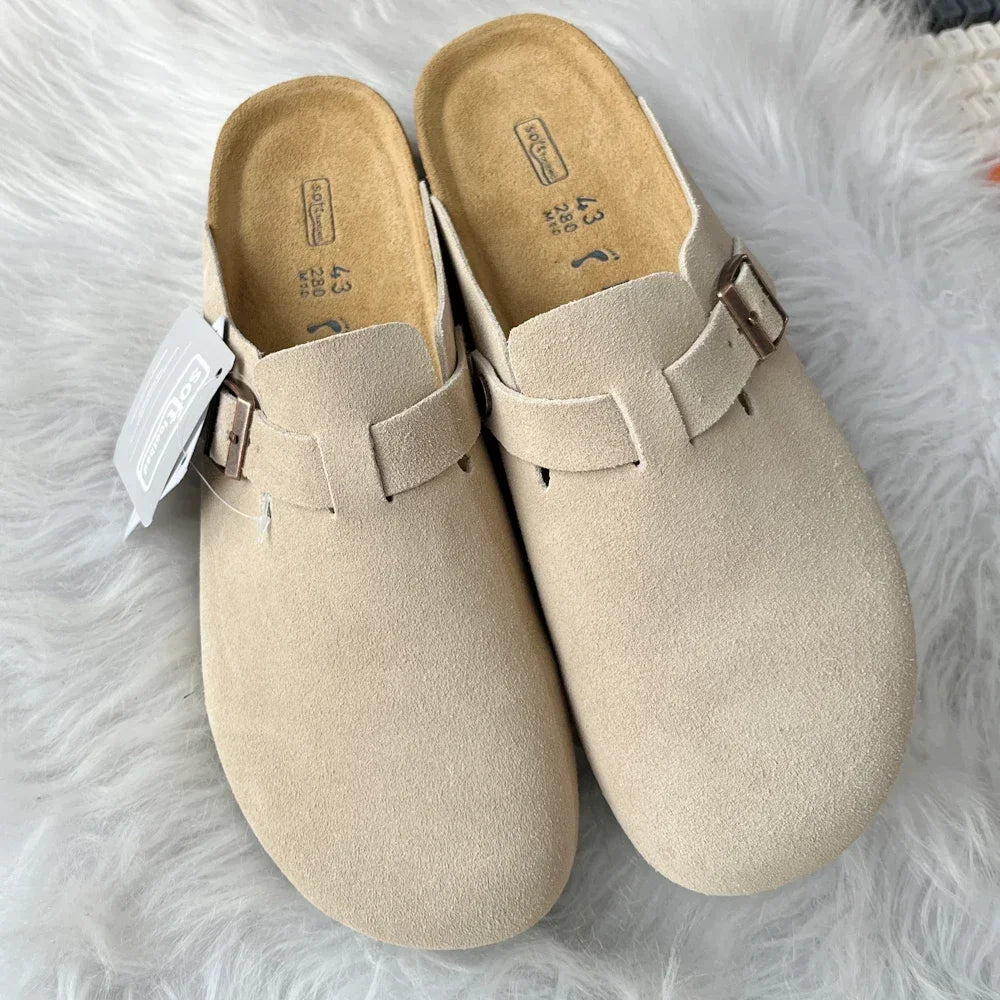 New High Quality Leather For Women And Men, Summer Fashion Combinable Boston Sandals, Shoes, Sandals