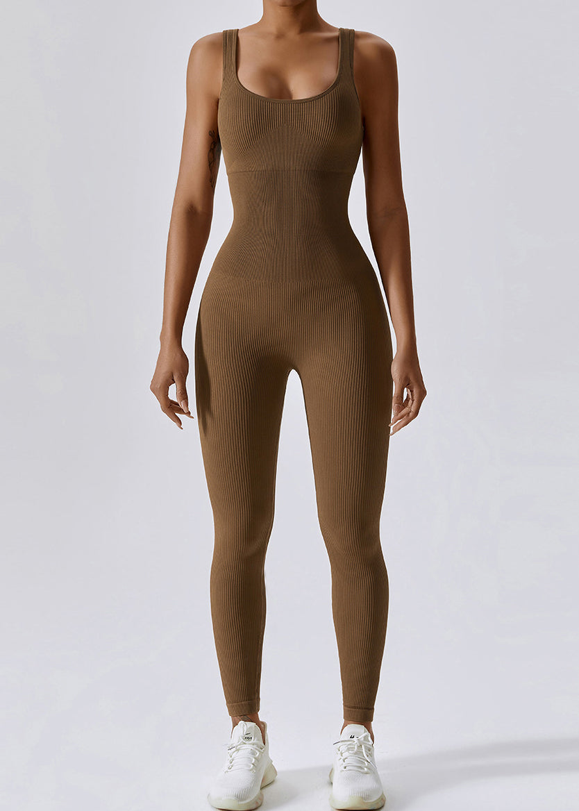 Slim Fit Seamless One Piece Workout Suit Dri Fit