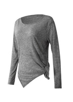 Style Dark Grey Side Open Yoga Tank Tops
