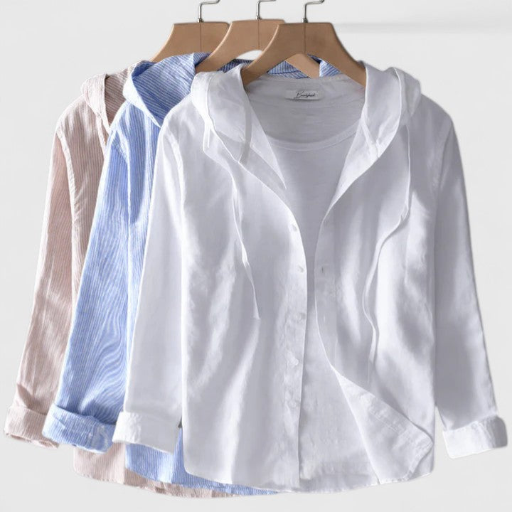 Elegant Hooded Blouse