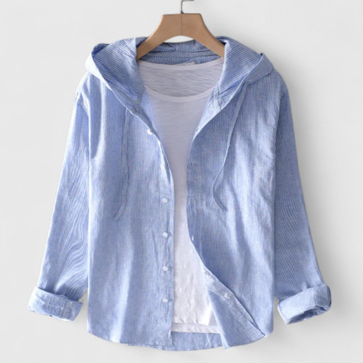 Elegant Hooded Blouse