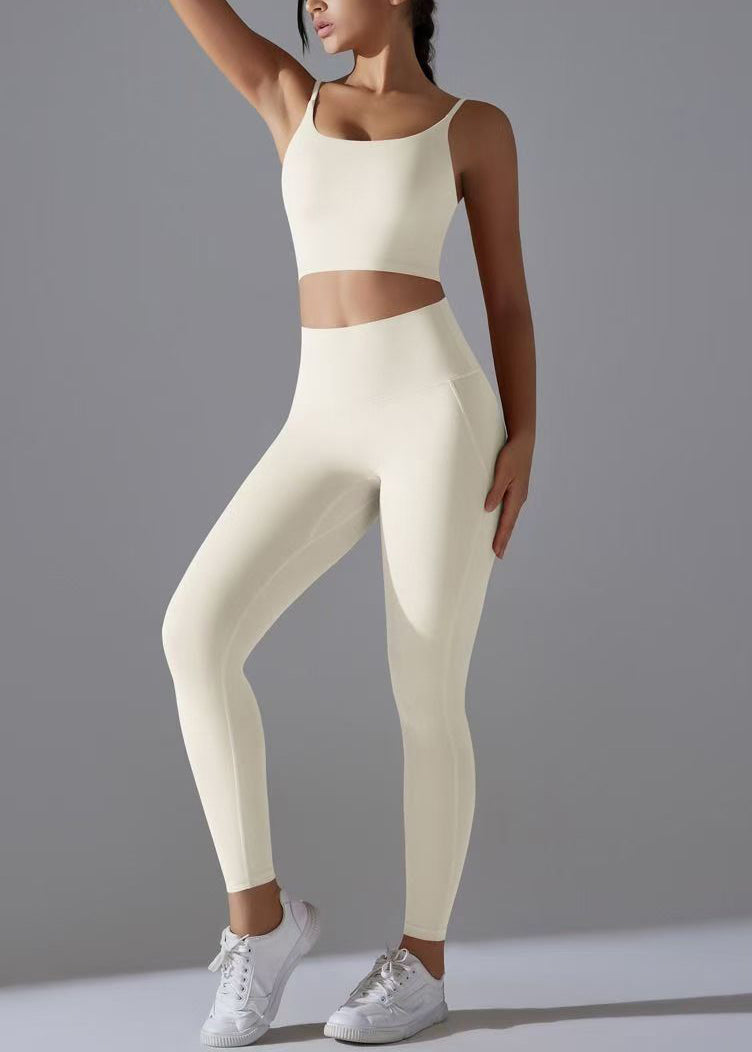 Women High Waist Sports Bra And Leggings Set