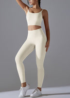 Women High Waist Sports Bra And Leggings Set