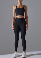 Women High Waist Sports Bra And Leggings Set