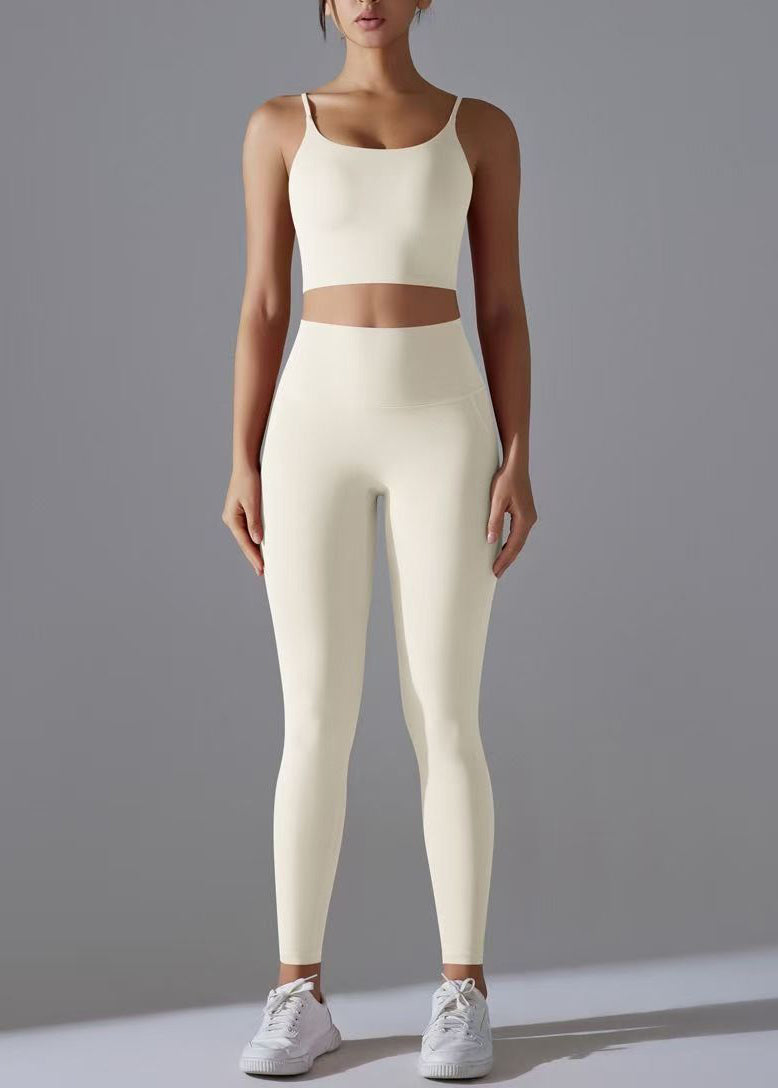 Women High Waist Sports Bra And Leggings Set