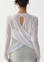White Yoga Smock Top