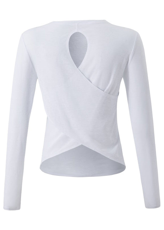 White Yoga Smock Top
