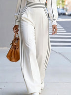 Elegant Contrast Color Jumpsuit