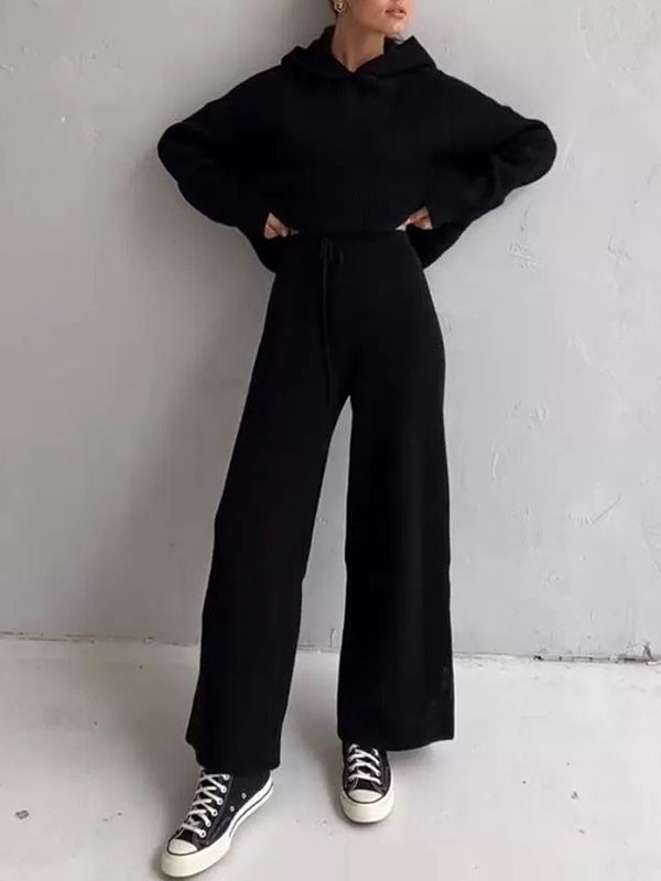 Hooded Sweater + Drawstring Pants