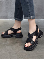 Leaher Platform Sandals
