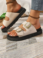 Belt Shiny Sandals