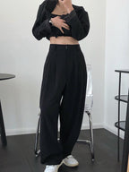 Loose Empire Wide Leg Pants
