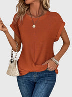 Elegant Blouse with Crew Neck
