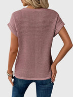 Clara | Elegant Blouse with Crew Neck