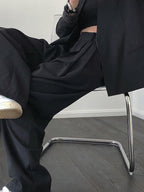 Loose Empire Wide Leg Pants