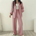 Tailored Blazer & Wide Leg Trouser Set