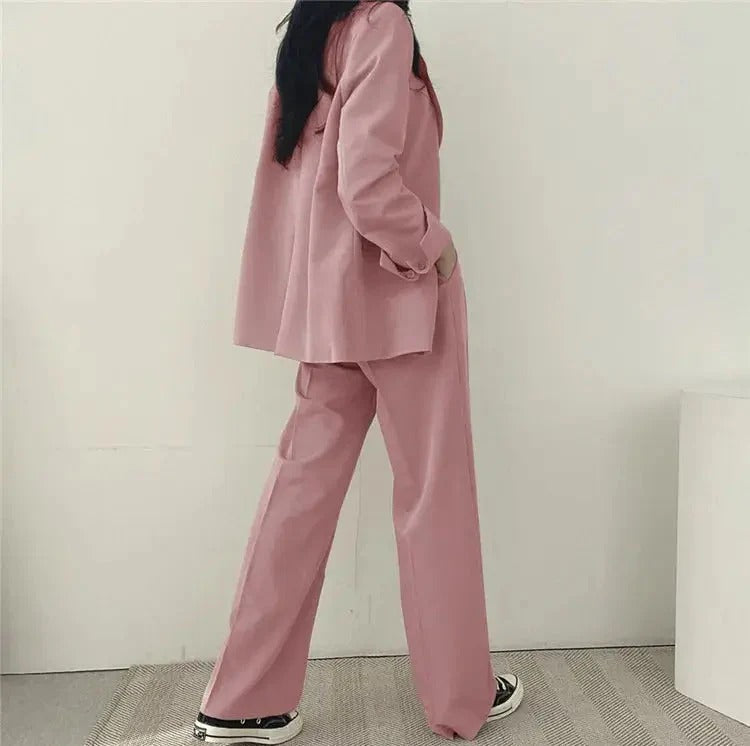 Tailored Blazer & Wide Leg Trouser Set