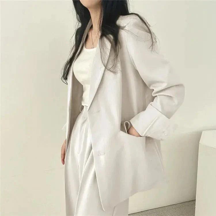 Tailored Blazer & Wide Leg Trouser Set