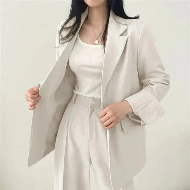 Tailored Blazer & Wide Leg Trouser Set