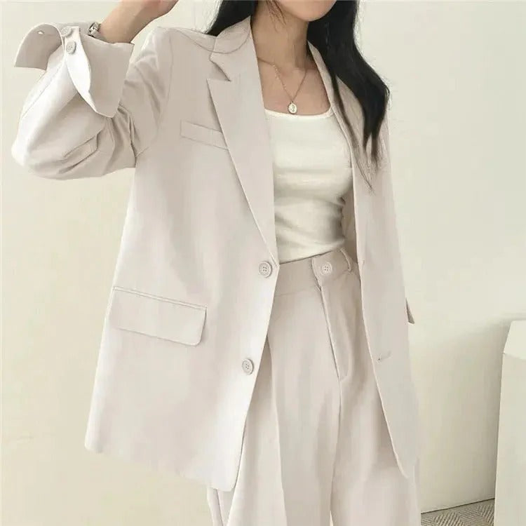 Tailored Blazer & Wide Leg Trouser Set