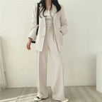 Tailored Blazer & Wide Leg Trouser Set
