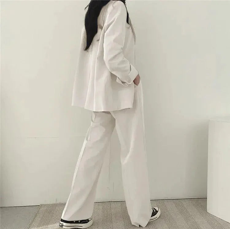 Tailored Blazer & Wide Leg Trouser Set