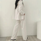 Tailored Blazer & Wide Leg Trouser Set