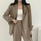 Tailored Blazer & Wide Leg Trouser Set