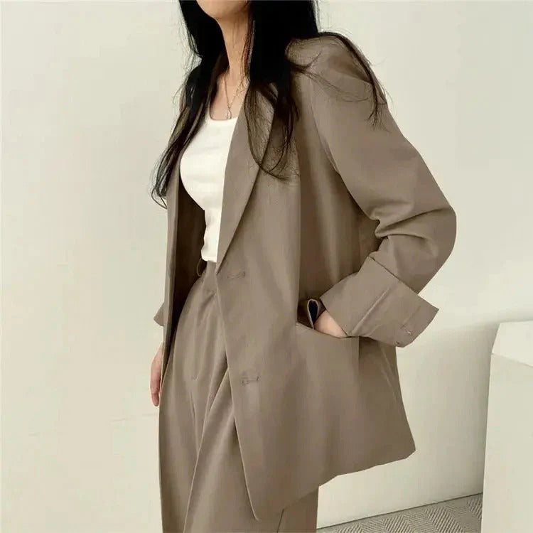 Tailored Blazer & Wide Leg Trouser Set