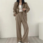 Tailored Blazer & Wide Leg Trouser Set