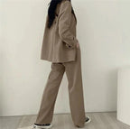 Tailored Blazer & Wide Leg Trouser Set