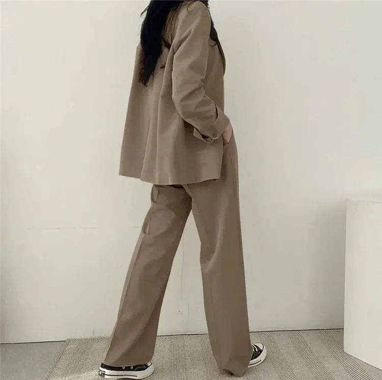 Tailored Blazer & Wide Leg Trouser Set