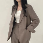 Tailored Blazer & Wide Leg Trouser Set